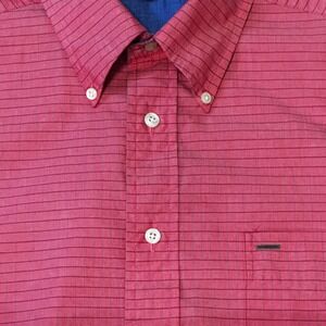 Tommy Hilfiger Button‎ Down Shirt Short Sleeve Striped Casual Size Mens